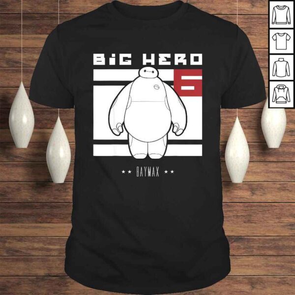 Disney Big Hero 6 Baymax All White Flag Poster Tee T-Shirt