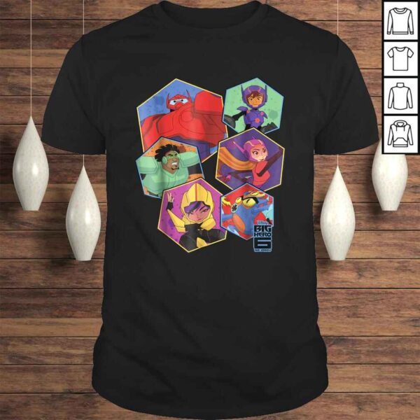 Disney Big Hero 6 TV Series Group Six Hex Graphic TShirt