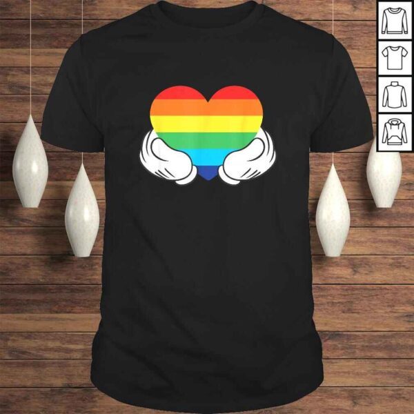 Disney Mickey Mouse Rainbow Hands Tee Shirt