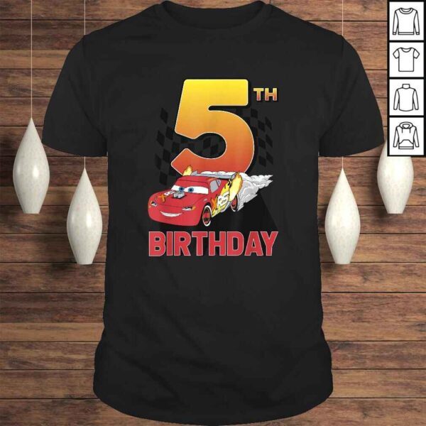 Disney Pixar Cars Lightning McQueen 5th Birthday Peel OuTShirt