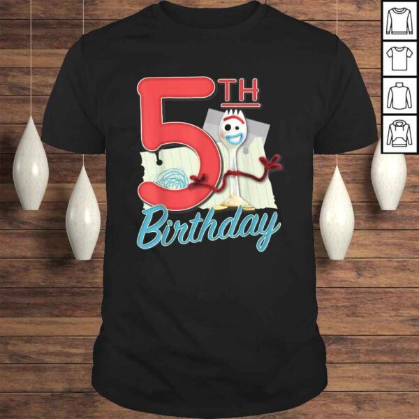 Disney Pixar Toy Story 4 Forky 5th Birthday T-shirt