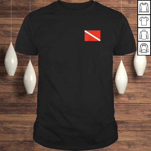 Diver Down Dive Flag Shirt Scuba Diving Tee