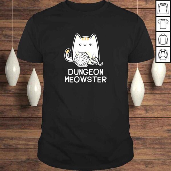 Dungeon Meowster Tabletop Gamer Shirt