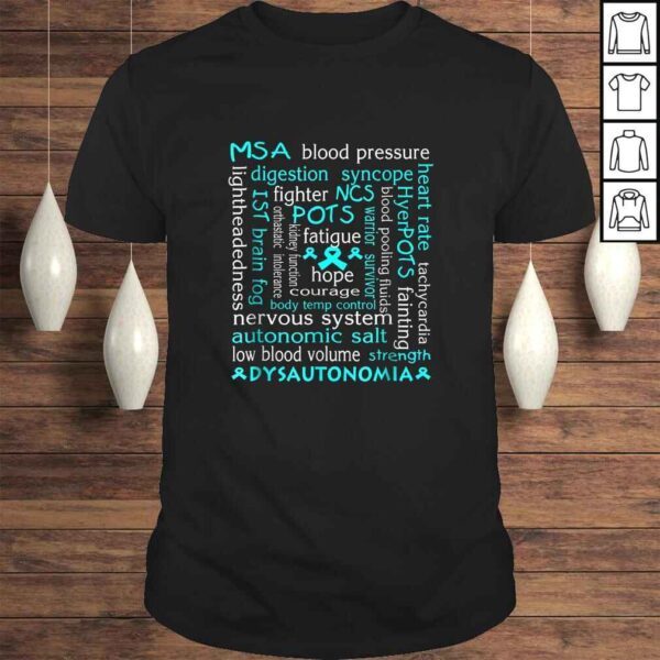 Dysautonomia Awareness Shirt Teal Ribbon Gift