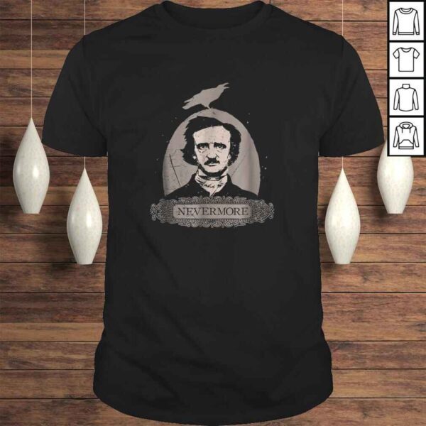 Edgar Allan Poe  Vintage Cothic Raven Nevermore Tee Shirt