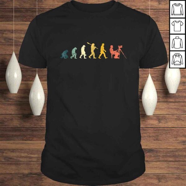 Evolution Of Cameraman Funny Filmmaker Film Shirt Gift