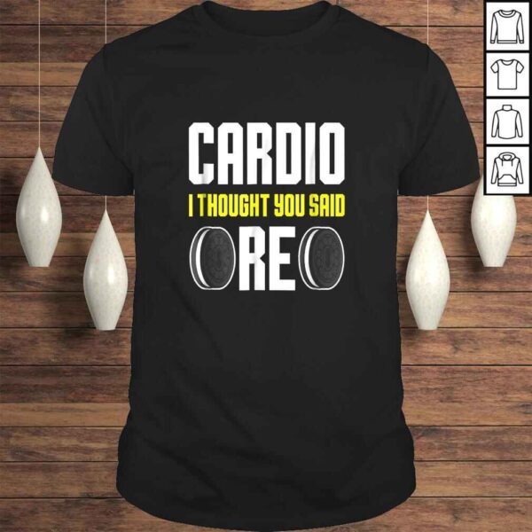 FUNNY CARDIO Shirt Food Oreo Fitness Gym Gift