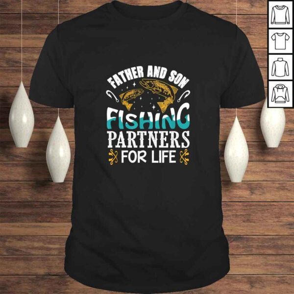 Father And Son Fishing Partners For Life Shirt Father Gift