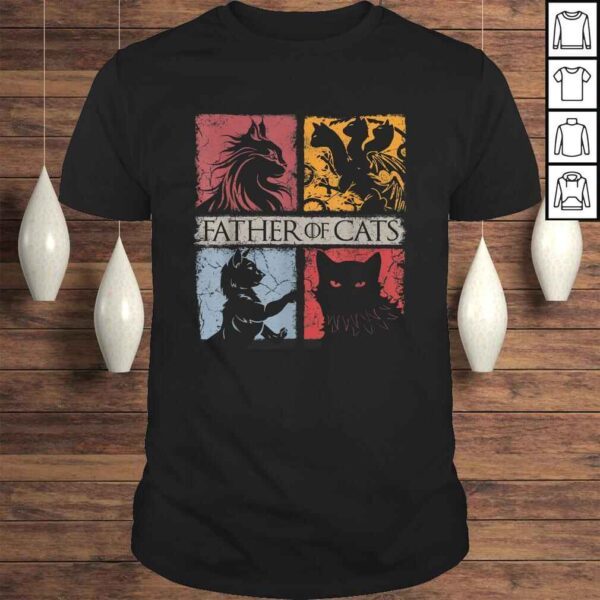 Father of Cats Shirt - Cat Lovers Cat Dad Fabulous Gift