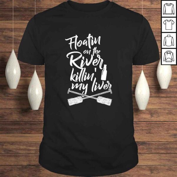 Floatin On The River Killin My Liver GarmenV-Neck T-Shirt