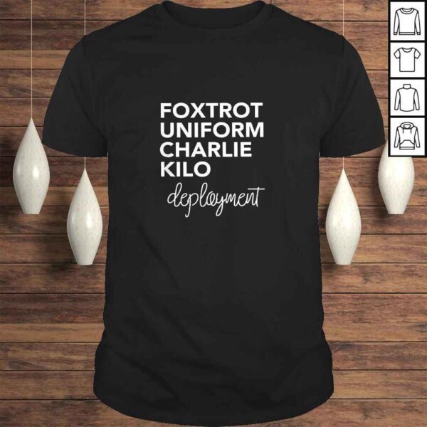 Foxtrot Uniform Charlie Kilo Military Deployment V-Neck T-Shirt