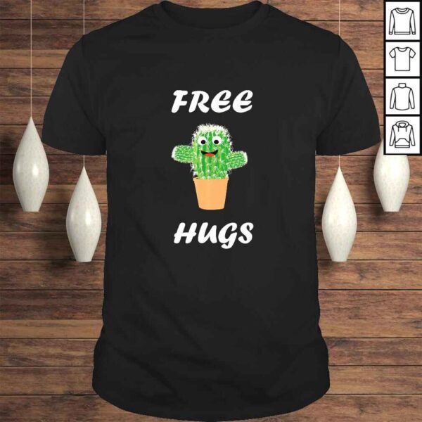 Free Hugs Cactus Design Gift cute tee costume Tee T-Shirt