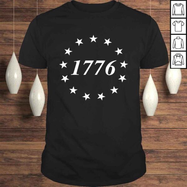 Funny 13 Stars & 13 Colonies! Betsy Ross Flag 1776 Star Circle Shirt