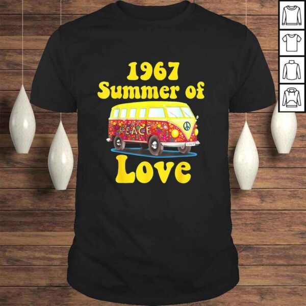 Funny 1967 Summer of Love Retro Tees Vintage Sixties Hippie Gift TShirt