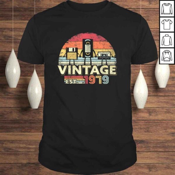 Funny 1979 Shirt Vintage Birthday Gift Funny Music Tech Humor TShirt