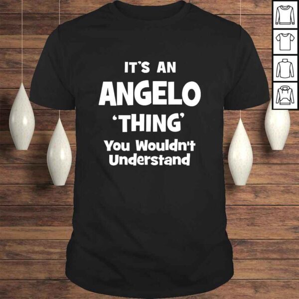 Funny Angelo Thing Name Funny V-Neck T-Shirt