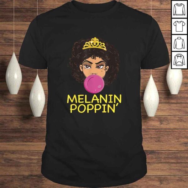 Funny Black Girl Magic Gift Bubblegum Melanin Poppin Diva Queen Gift Top