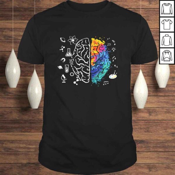 Funny Colorful Brain Science And ArShirt