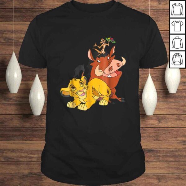 Funny Disney The Lion King Young Simba Timon and Pumbaa Tee Shirt