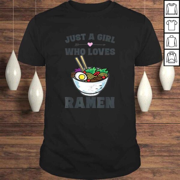 Funny Japanese Ramen Noodles Shirt Girls Anime Lovers Gifts