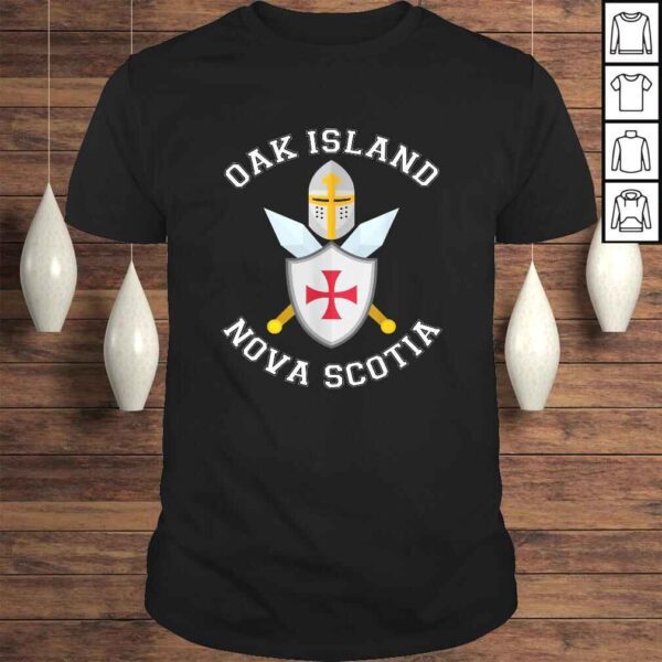 Funny Oak Island Shield Helmet Blades TShirt Gift