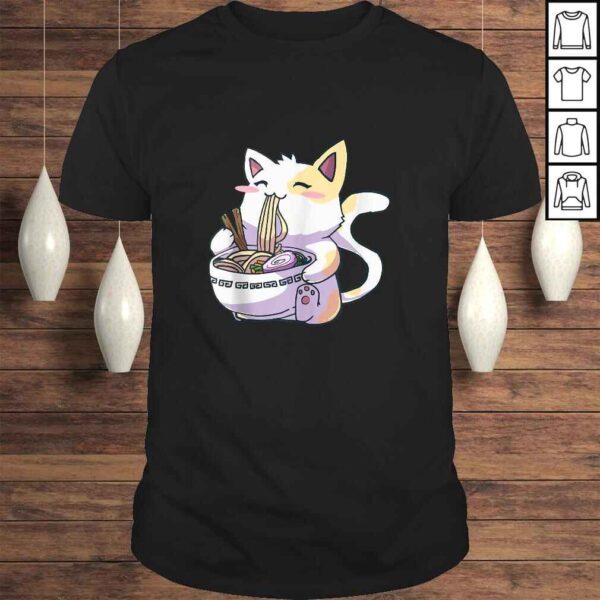 Funny Ramen Cat Kawaii Neko Anime Cute Japanese Gift TShirt Gift