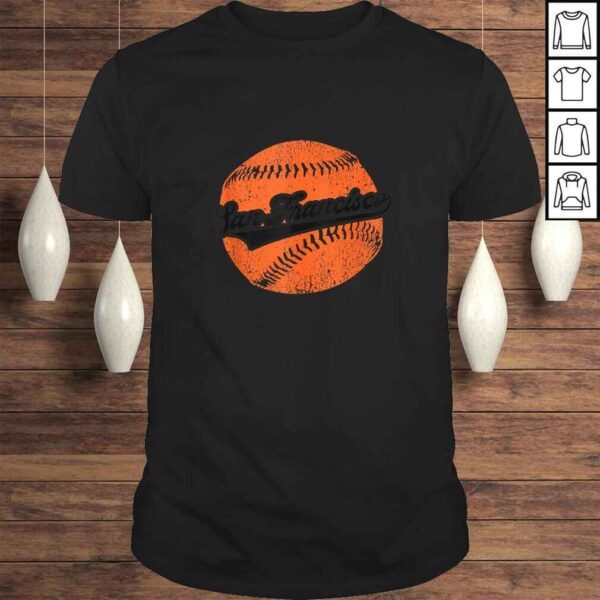 Funny San Francisco Baseball  Vintage California SF Baseball Gift Shirt