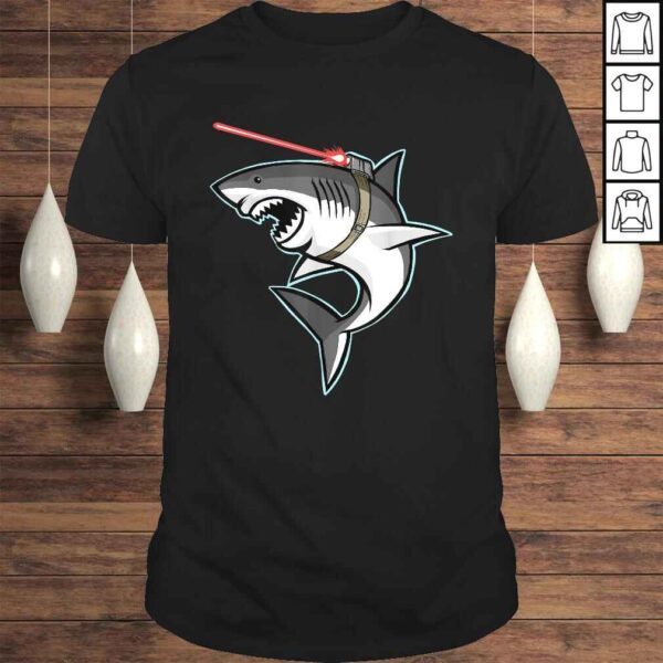 Funny Shark with Laser Beam Graphic Shirt