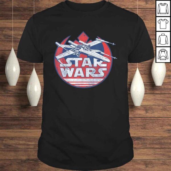 Funny Star Wars X-Wing Rebel Symbol Vintage Graphic Shirt Z1 TShirt