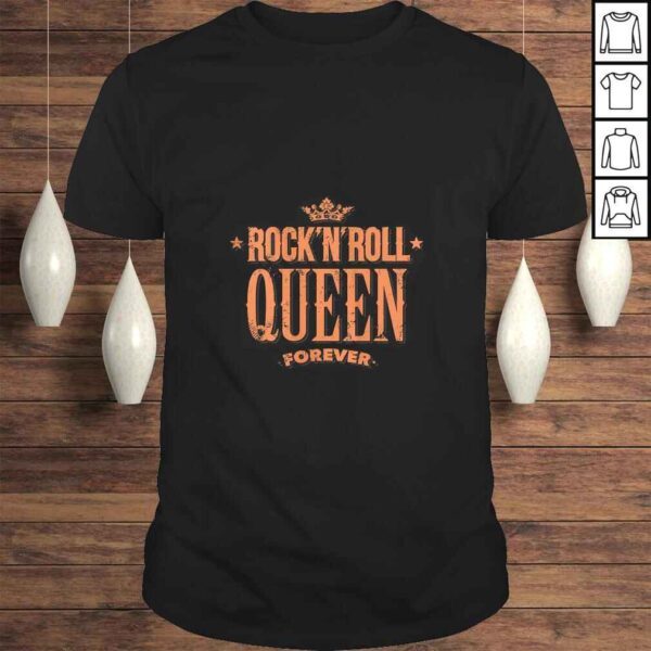 Funny Womens Rock N Roll Queen - Forever Vintage Rock Shirt