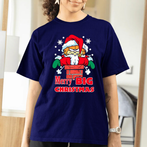 Garfield Cat As Santa Christmas T-Shirtt