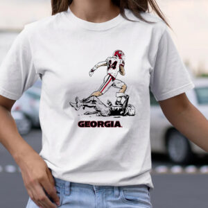 Georgia Bulldogs with this stylish Ladd McConkey Superstar Pose TShirt