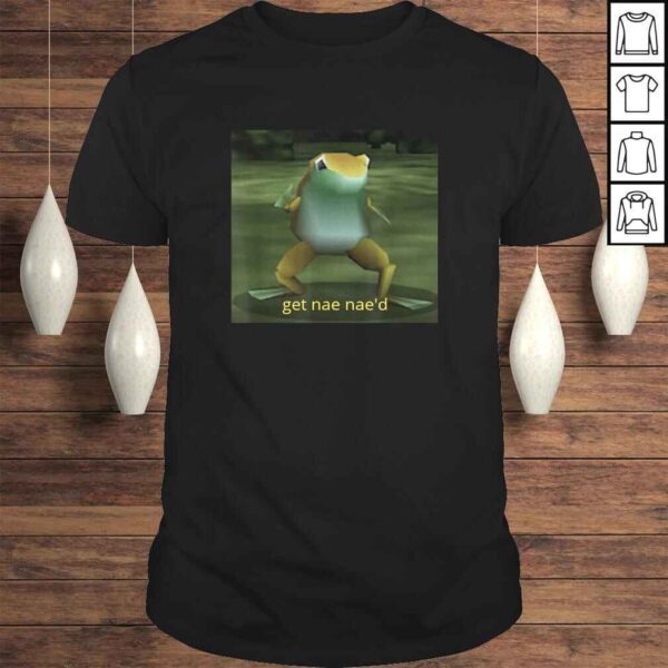 Get Nae Nae'd Dancing Frog Meme V-Neck T-Shirt