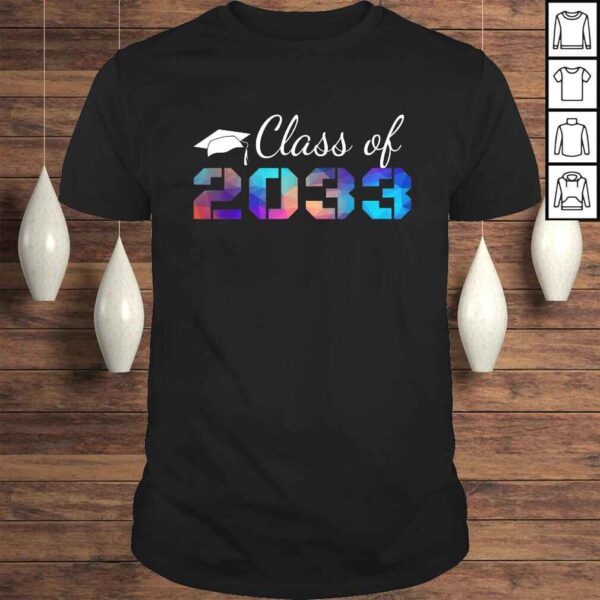 Graduation Cap Class of 2033 First Day of School TShirt Gift