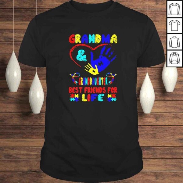 Grandma Granddaughter Best Friends For Life Autism Awareness Tee Shirt