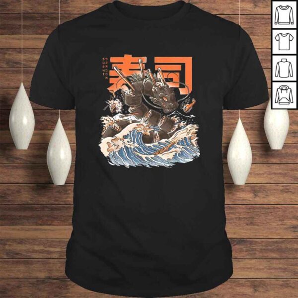 Great Sushi Dragon Funny Vintage TShirt