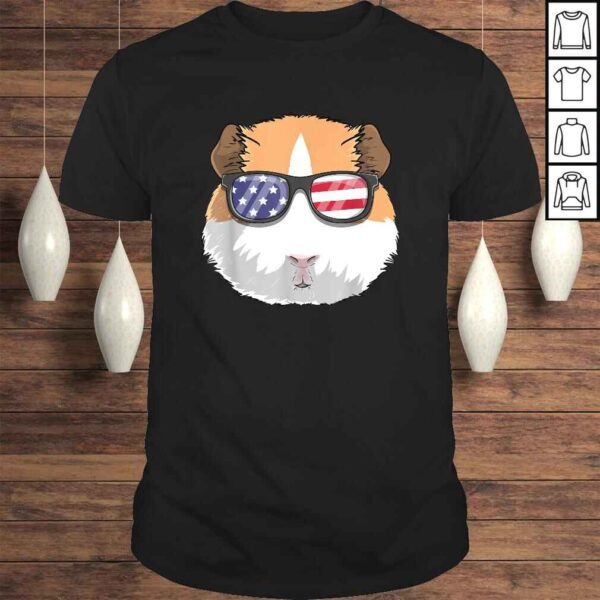 Guinea Pig Patriotic USA 4th of July American Cute TShirt