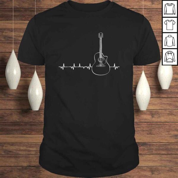 Guitar Heartbeat Pulse - Musical Theme TShirt Gift