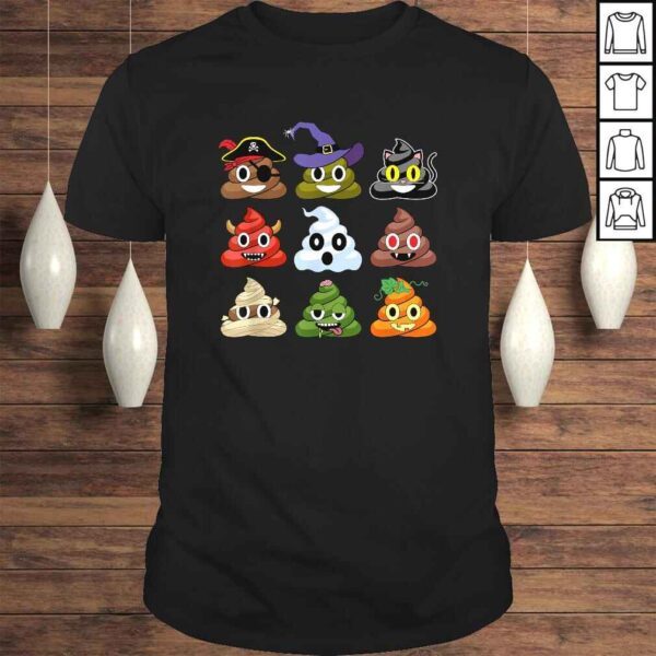 Halloween Poop Emojis Funny Shirt