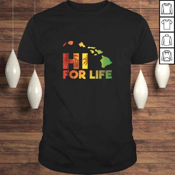 Hawaii For Life Rasta Island Chain Tee Shirt