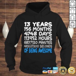 Hoodie 13th Bday Official Teenager Birthday Gift 13 Years Old TShirt