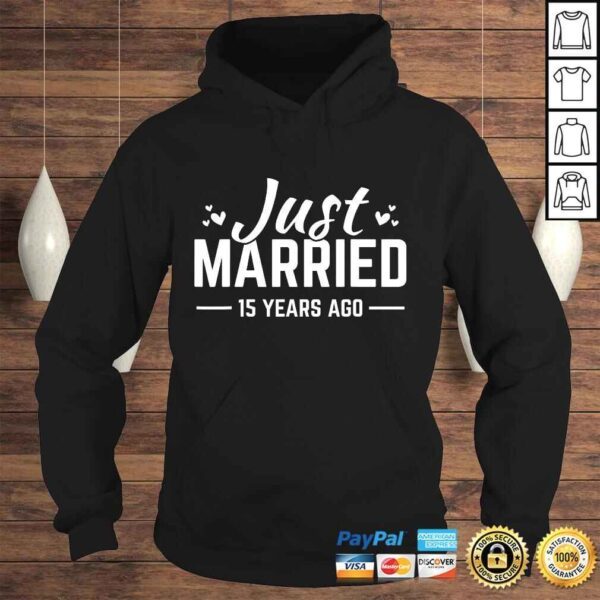 15th Wedding Anniversary 15 Years Of Marriage Matching TShirt - Image 4