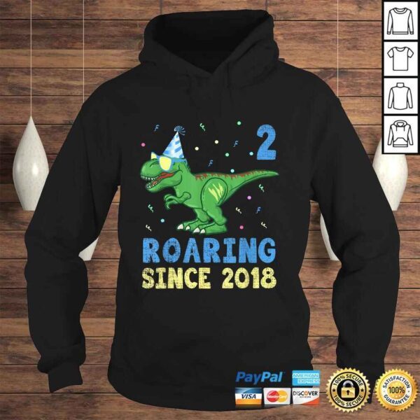 2 Year Old Shirt 2nd Birthday Boy Toddler Dinosaur Kids TShirt - Image 4