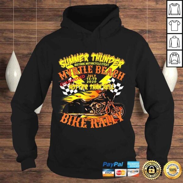 2020 Summer Thunder Hotter Than Hell Myrtle Beach Bike Rally Shirt - Image 4