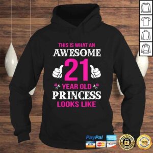 Hoodie 21st Birthday Shirt 21 Years Old Birthday Gift Girls Shirt 1