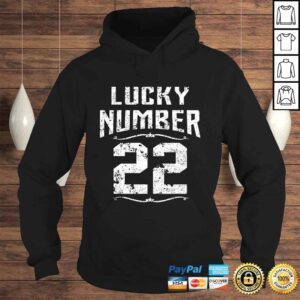 Hoodie 22nd Birthday Gifts Lucky Number 22 Years Old Shirt Awesome