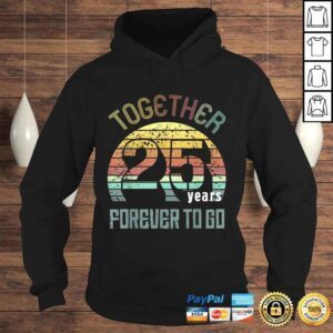 Hoodie 25th Years Wedding Anniversary Gifts For Couples Matching Gift Top