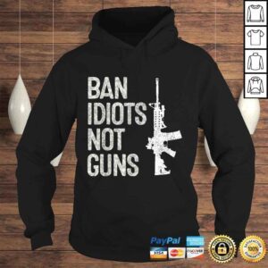 Hoodie 2A 2nd Amendment 2A ProGun AR15 Ban Idiots Not Guns VNeck TShirt