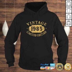 Hoodie 35 years old 35th Birthday Anniversary Gift Limited 1985 Shirt