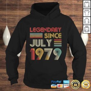 Hoodie 40th Birthday Gift Legendary Since July 1979 Shirt